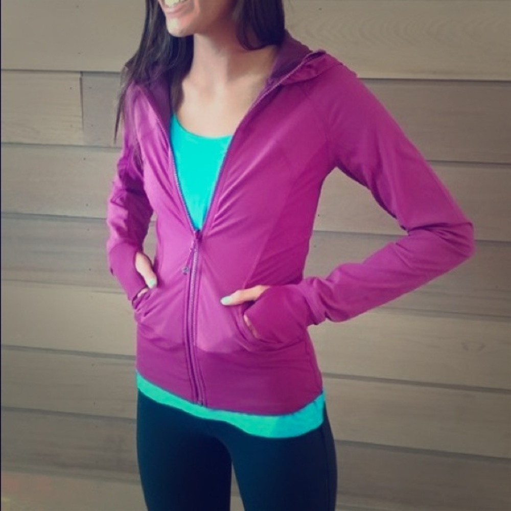 Lululemon Plum Zip-up Hoodie Small